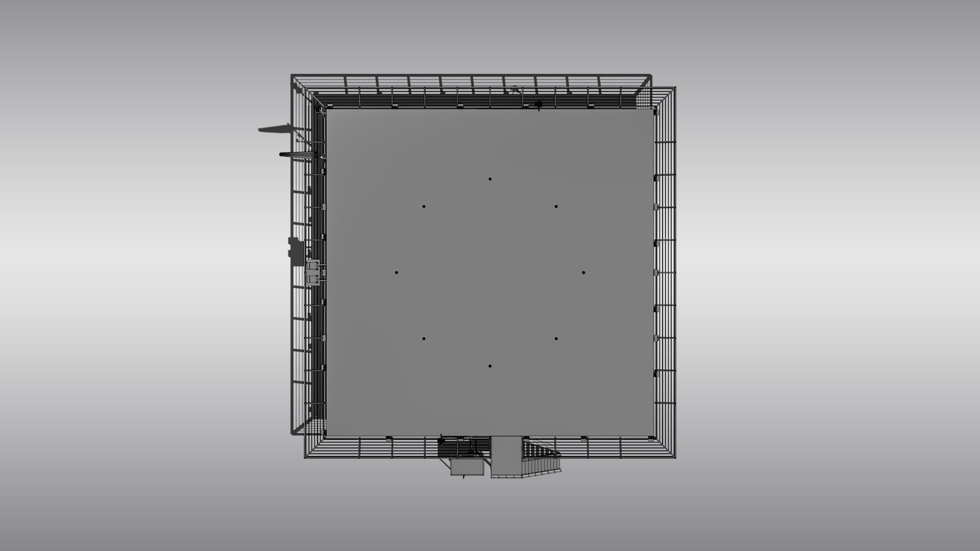 Square Heliport 3D model_13