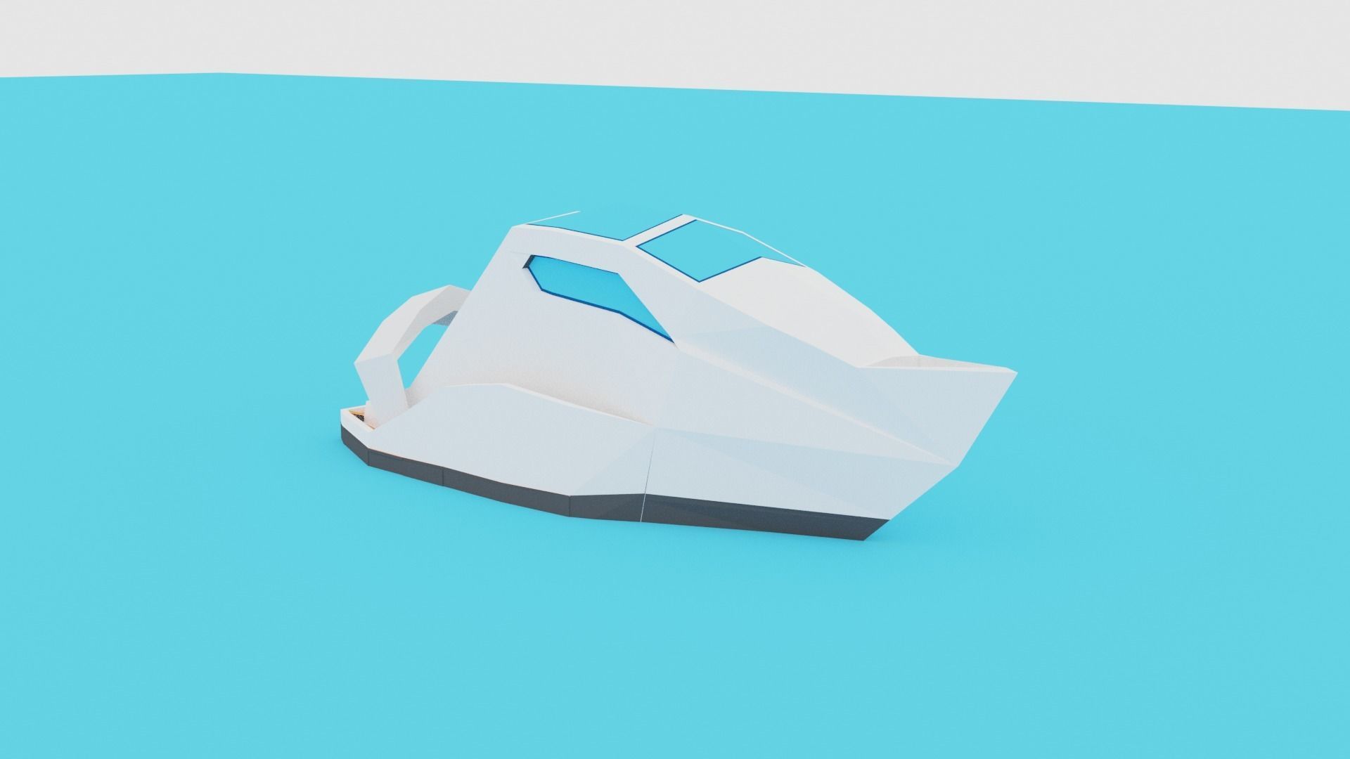 POLYGRUNT - 12 Low Poly Water Craft Pack or Sea Vehicle Pack Low-poly 3D model_12