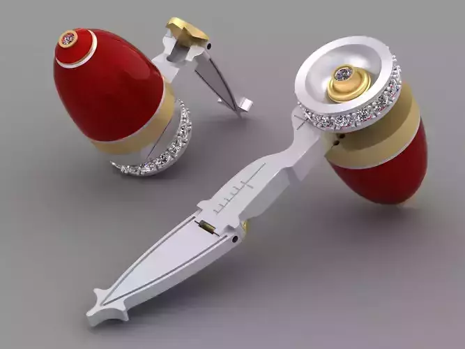 Cufflinks Transformer with Enamel