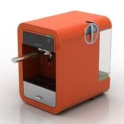 Coffe orange coffee machine Free 3D model