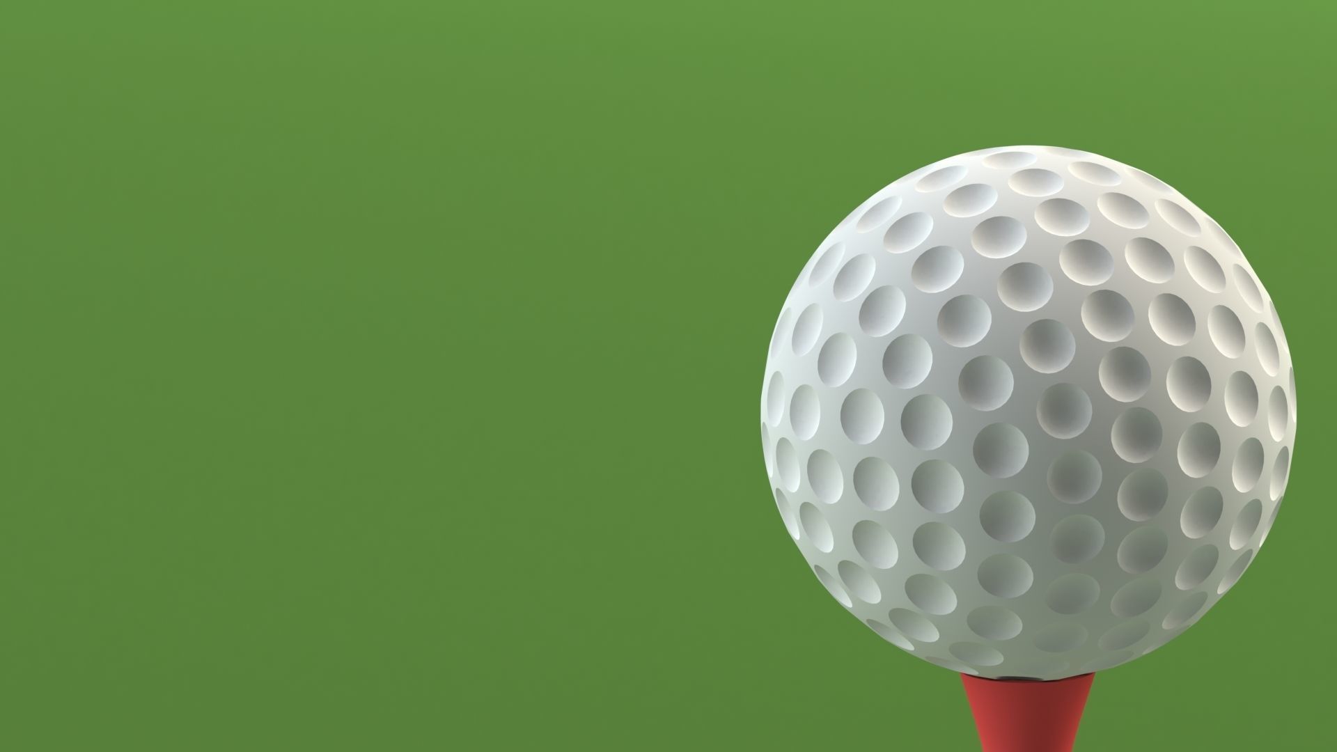 3D Print Golf Ball and golf tee 3D print model_2