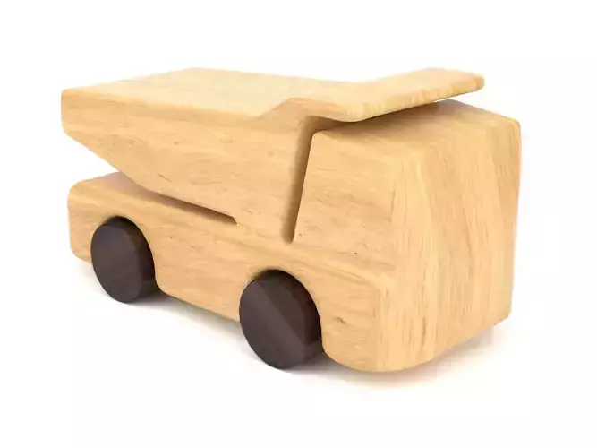 Wooden toy truck 16