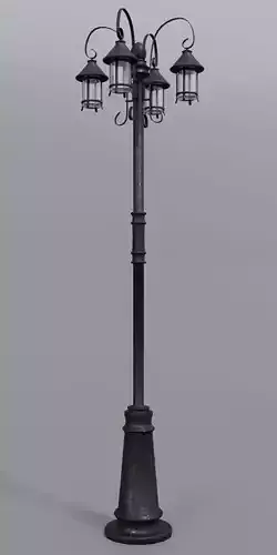 Street light Low-poly 3D model Low-poly 3D model