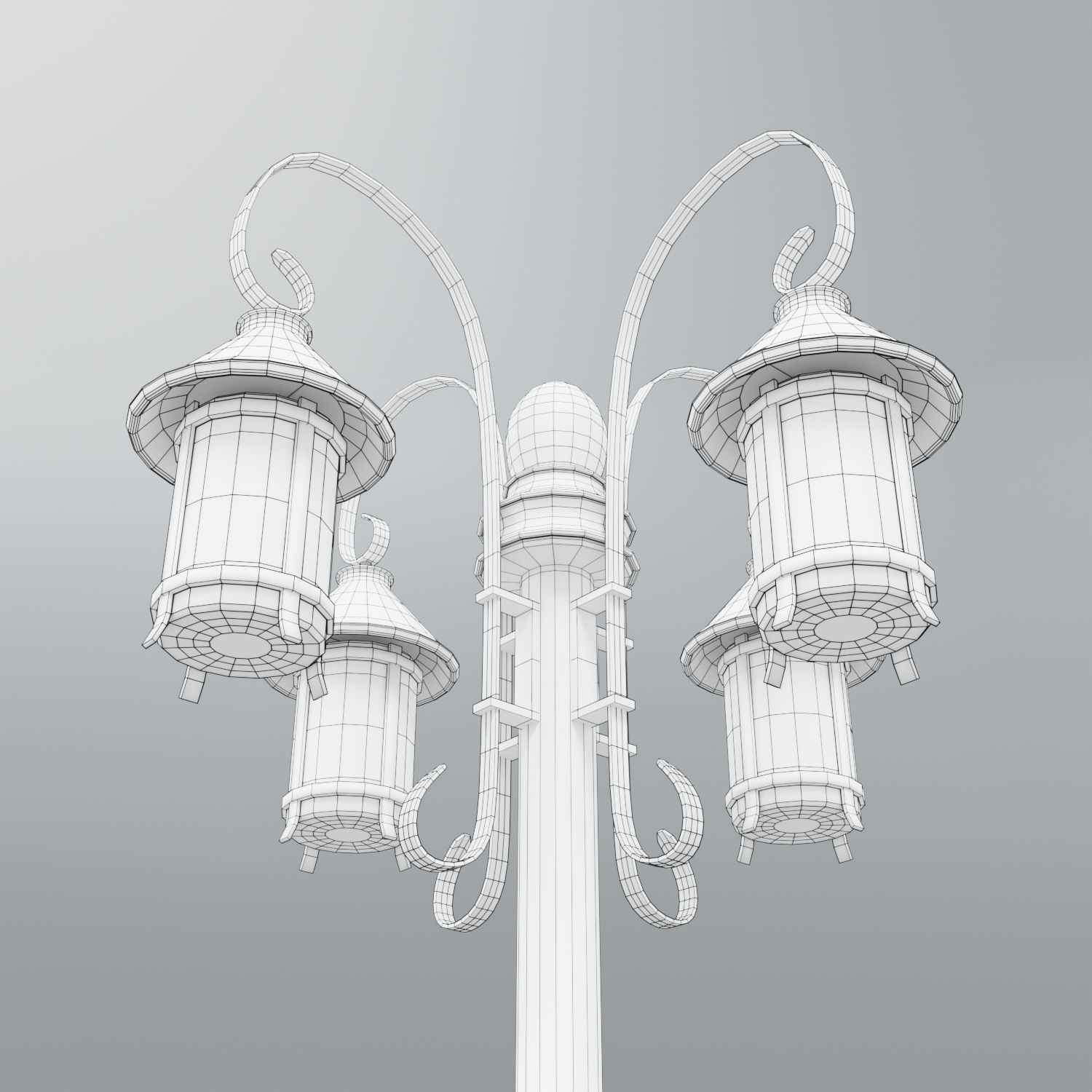 Street light Low-poly 3D model Low-poly 3D model_5