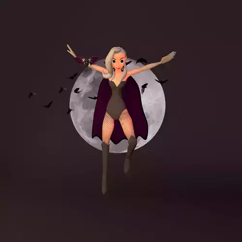Violet 3d character model
