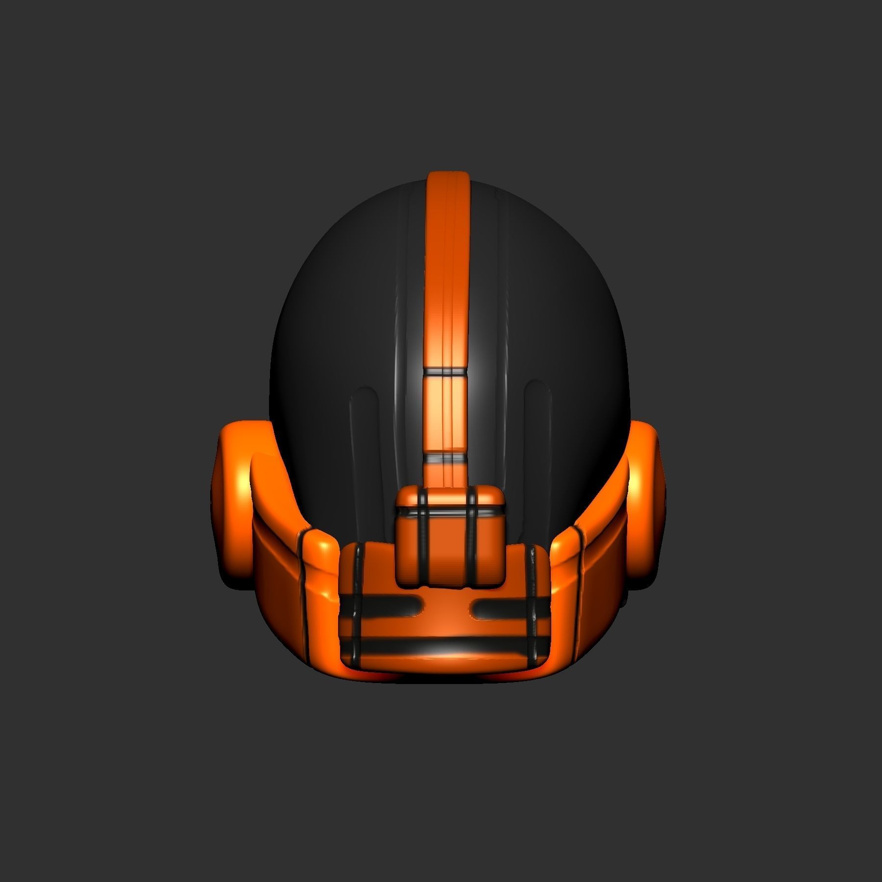 helmet high poly sculpt 3d printable  3D model_2