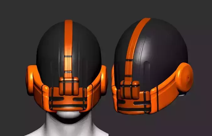 helmet high poly sculpt 3d printable 