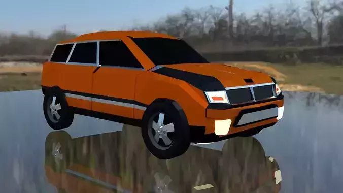 ORANGE SUV CAR