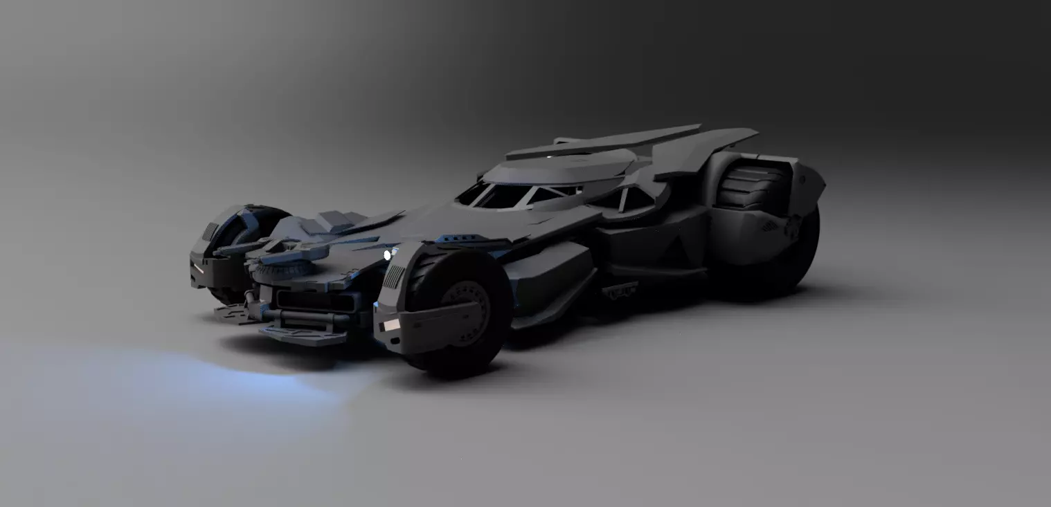 BATMOBILE2016 realistic 3D model STL model batmobile 3D print model_0