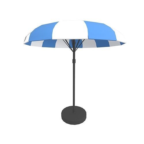 Garden Umbrella v1 001 Low-poly 3D model