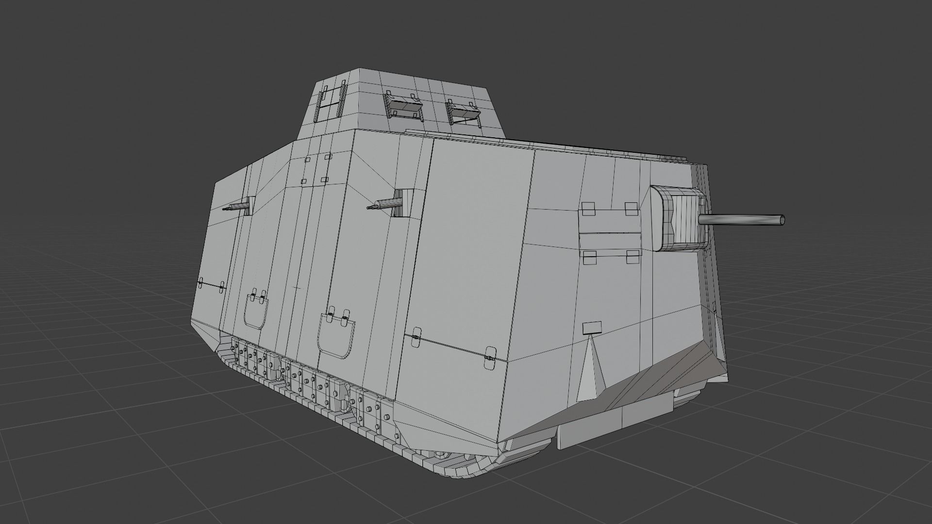 A7V Tank 3D model_9