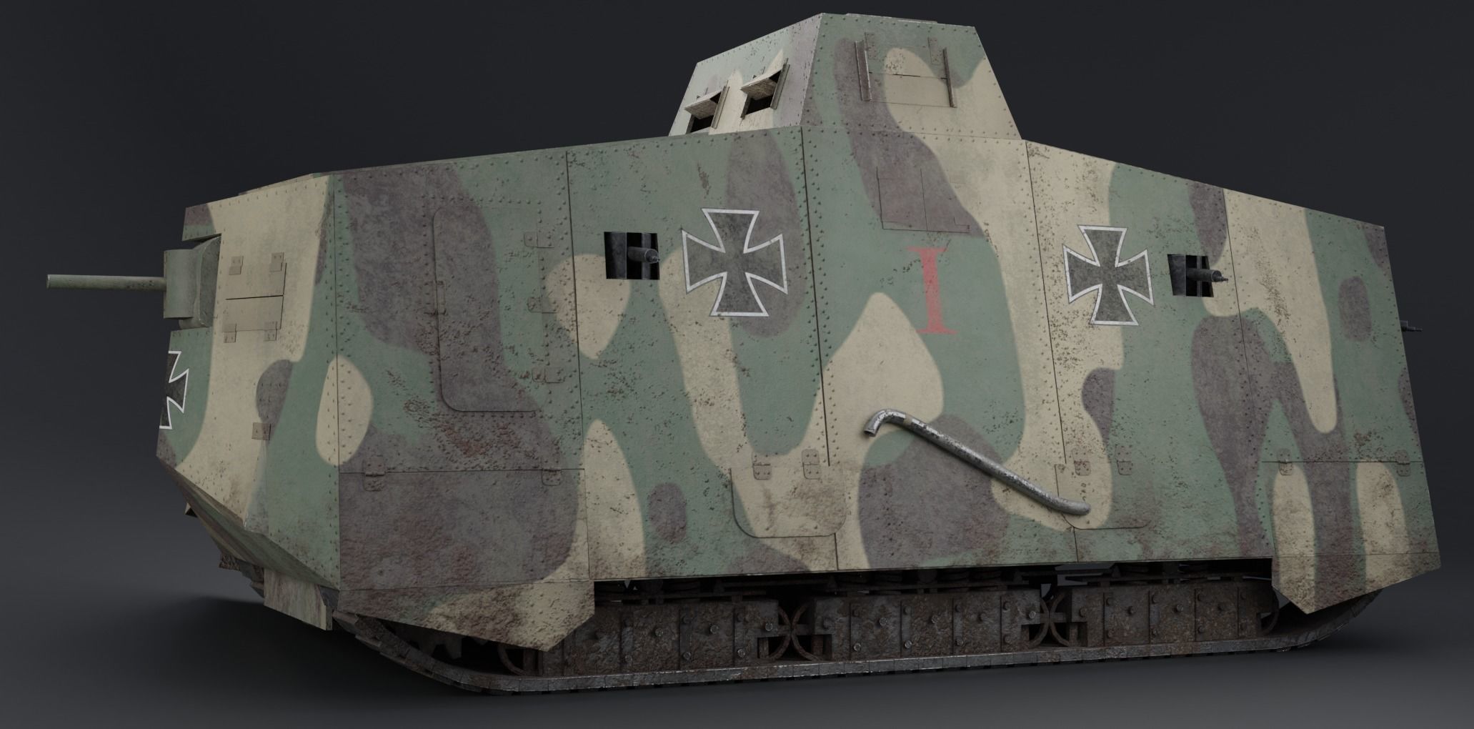 A7V Tank 3D model_5