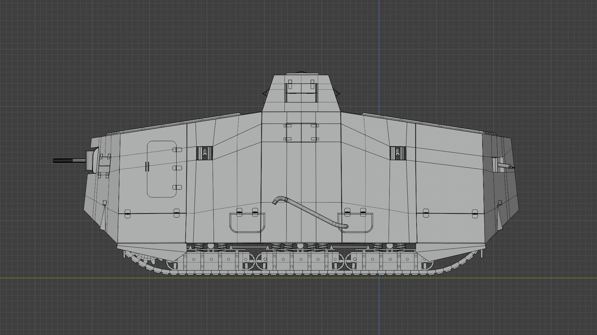 A7V Tank 3D model_7