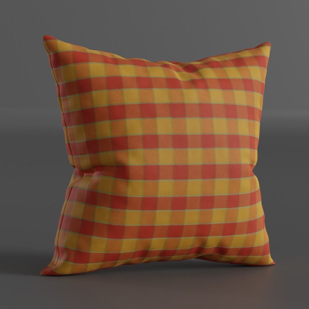 Pack of 8 Cushions 3D model_5
