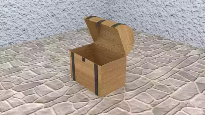 Wooden chest of oakwood