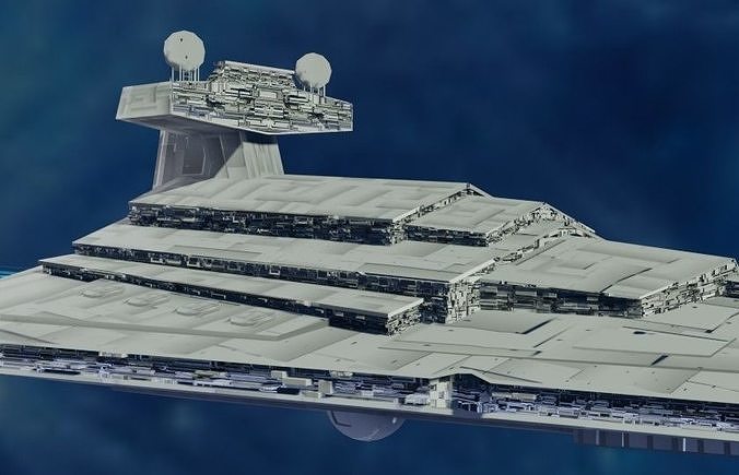 StarDestroyer lego star wars destroyer in sky Free 3D model