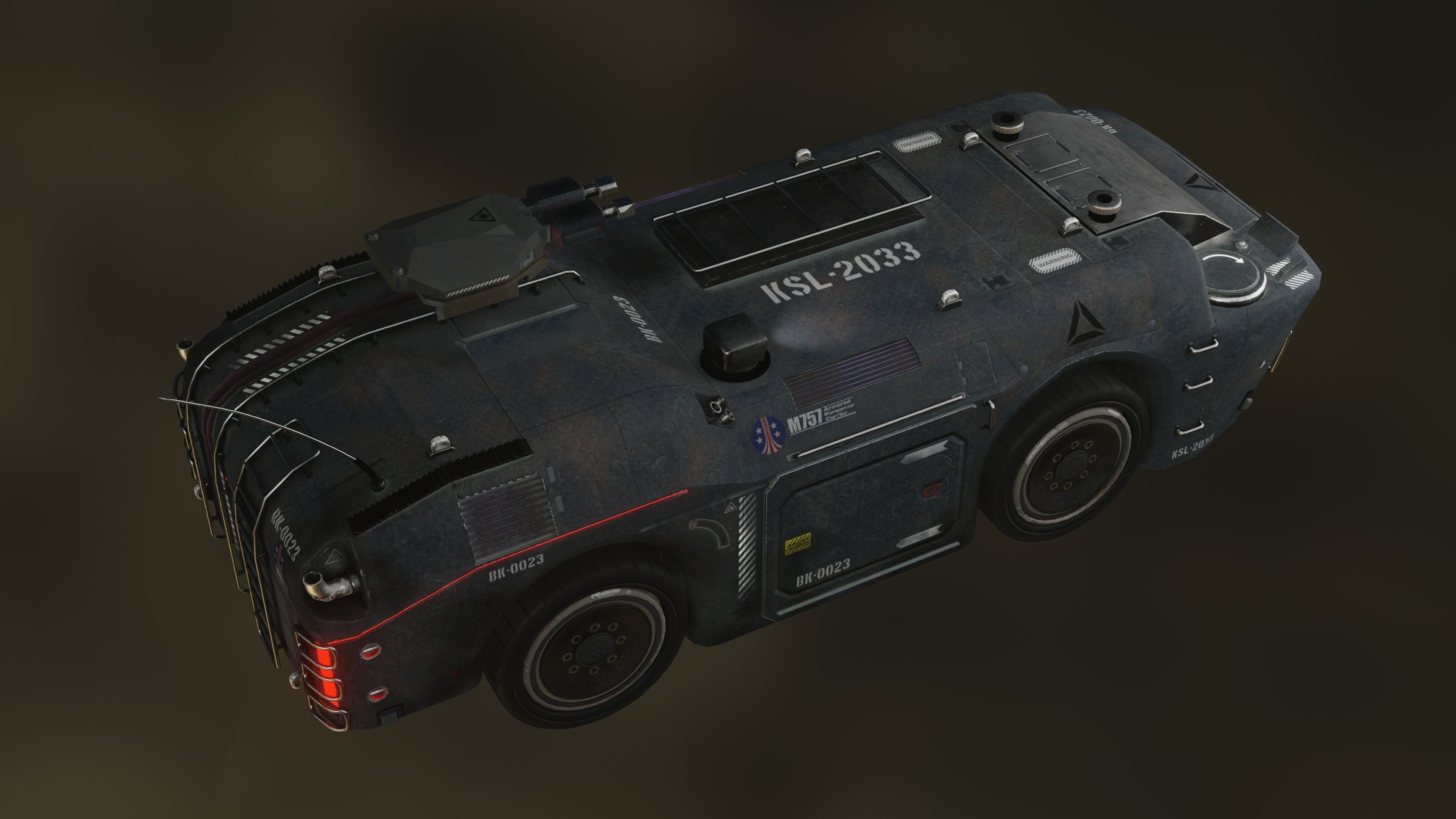 APC M757 city version Low-poly 3D model_14