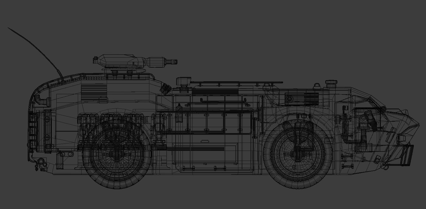 APC M757 city version Low-poly 3D model_9