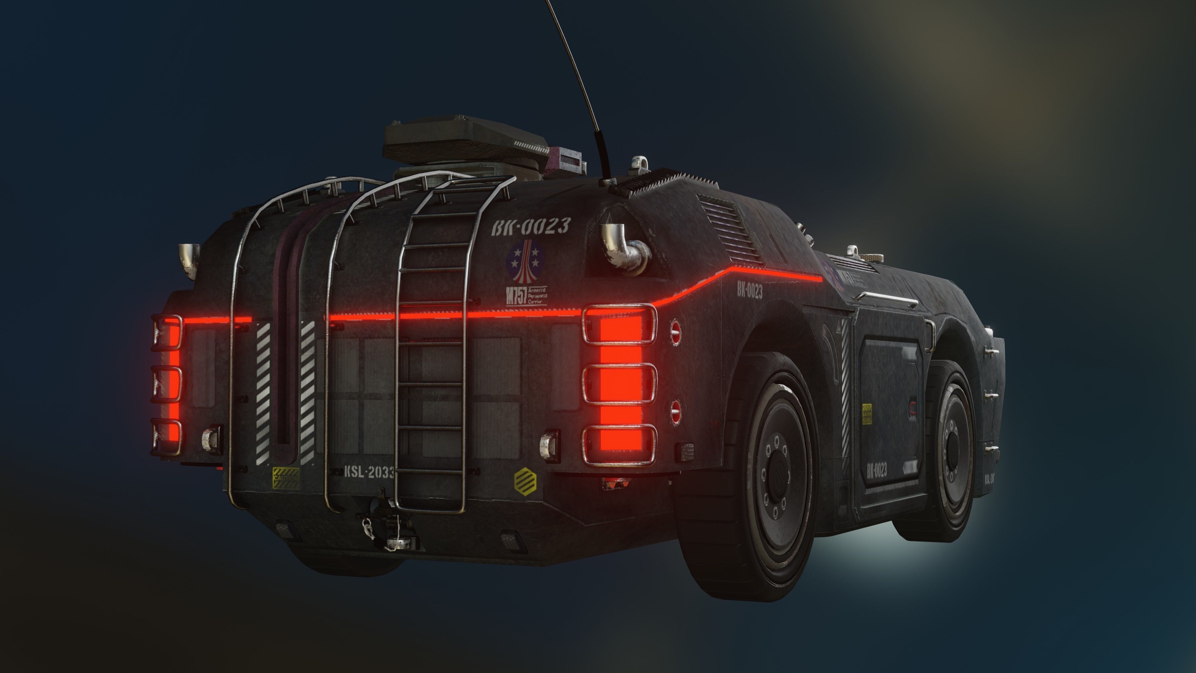 APC M757 city version Low-poly 3D model_5