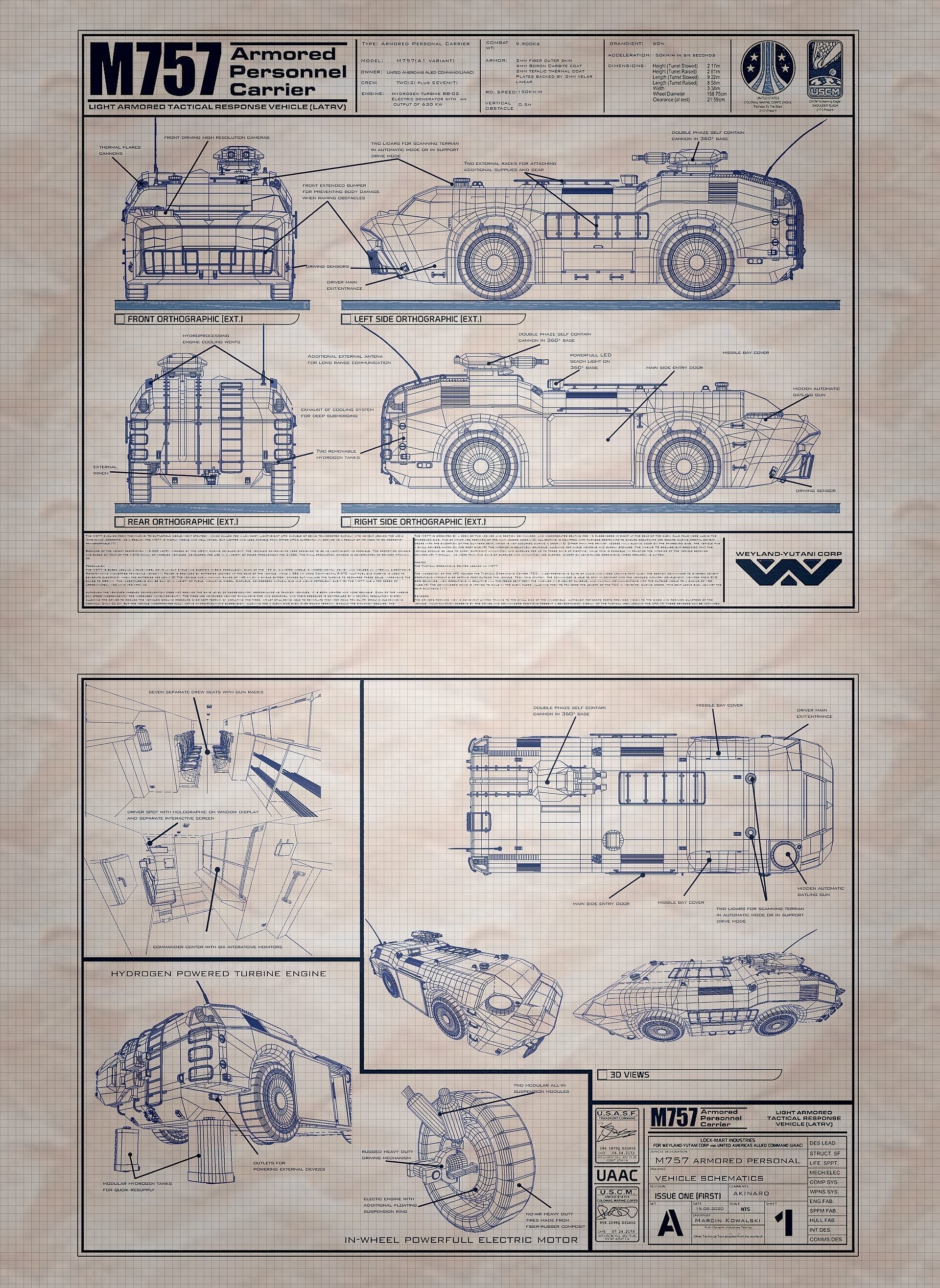 APC M757 city version Low-poly 3D model_3