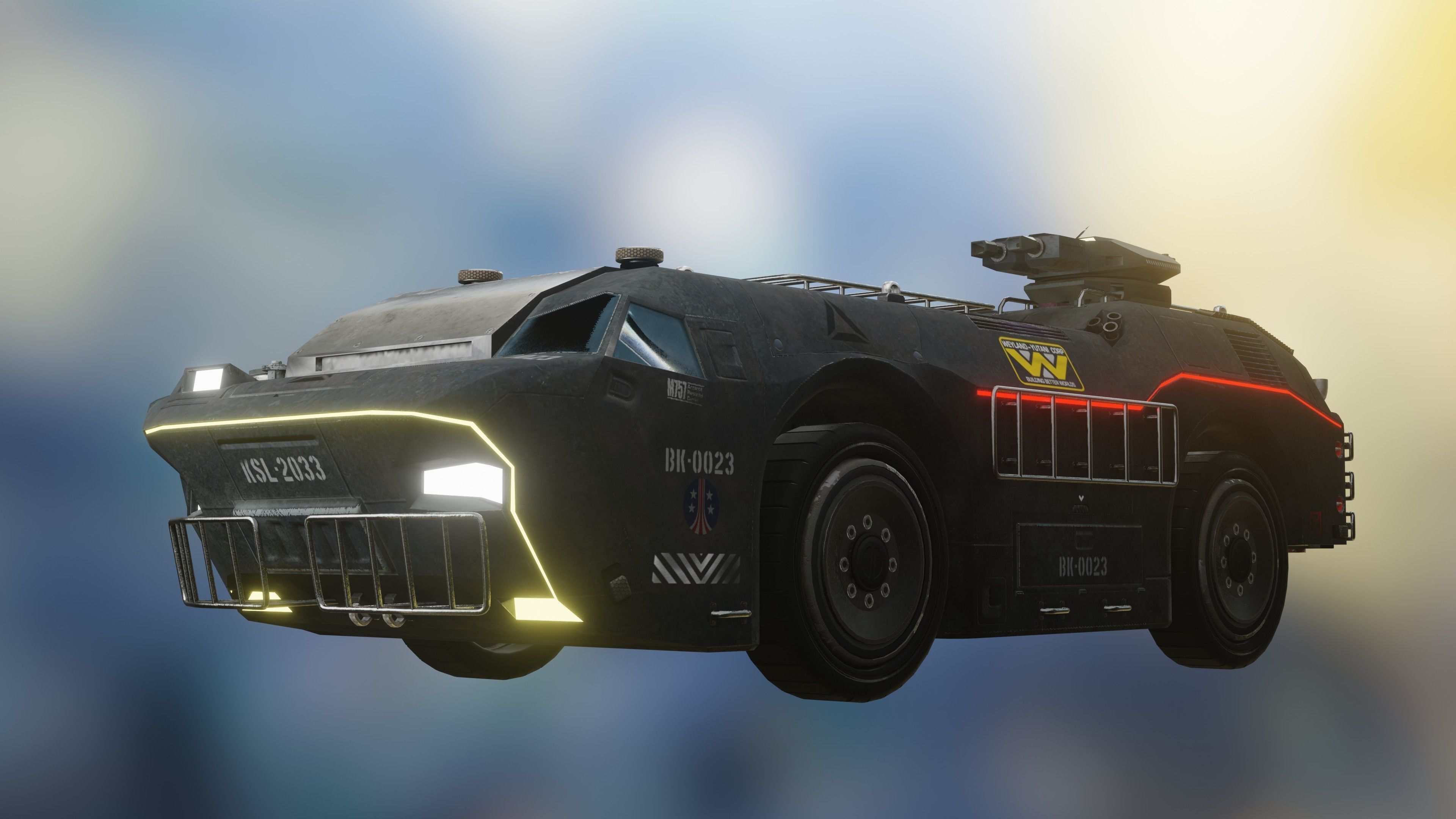 APC M757 city version Low-poly 3D model_16