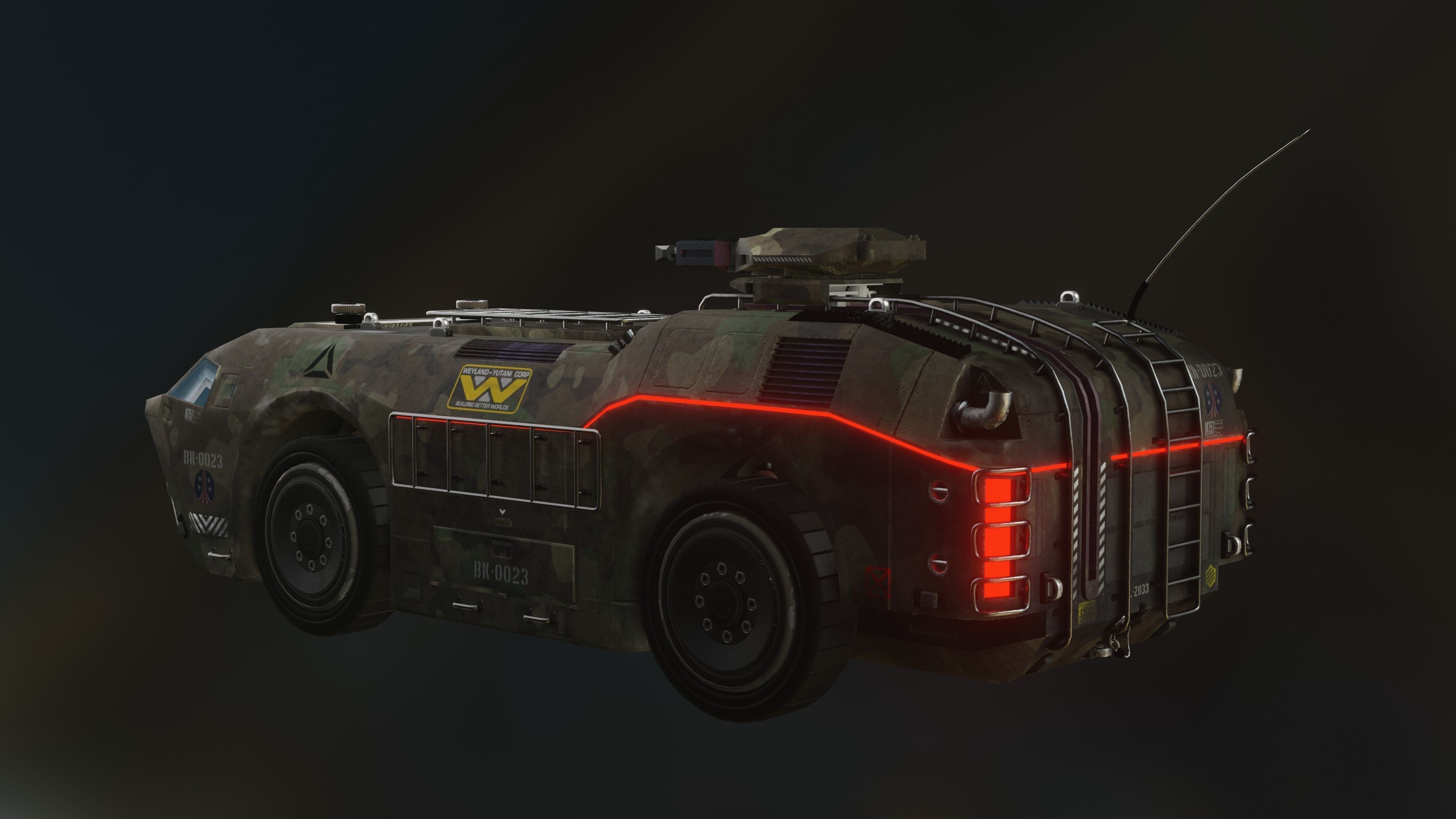 APC M757 city version Low-poly 3D model_8