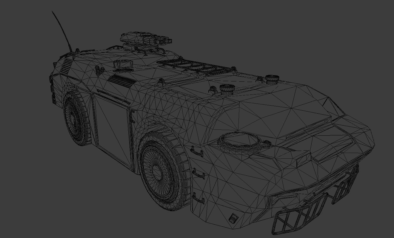 APC M757 city version Low-poly 3D model_13