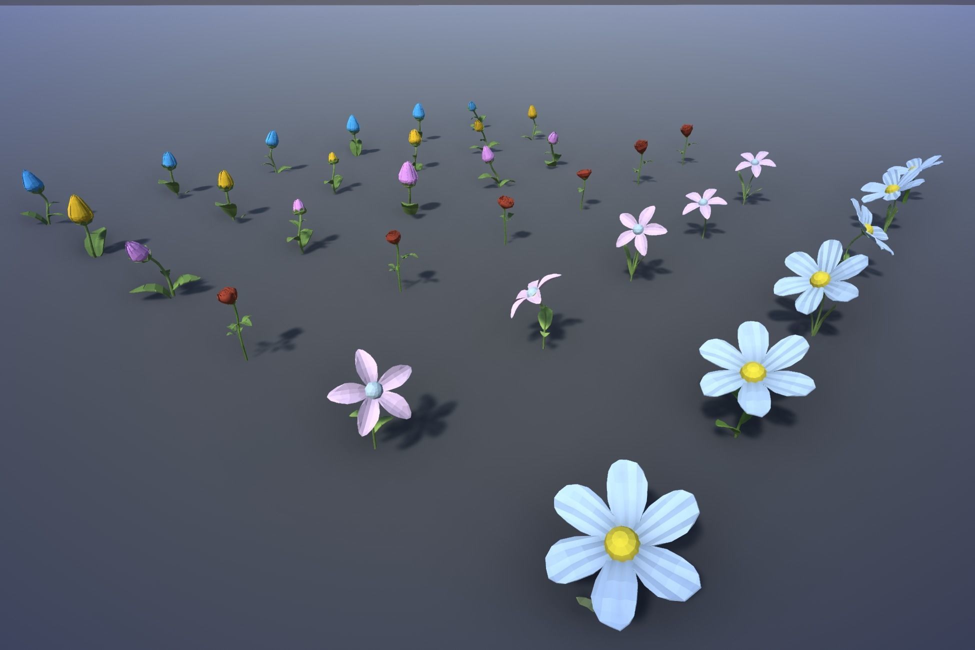 Low Poly Nature and Props Pack Low-poly 3D model_14