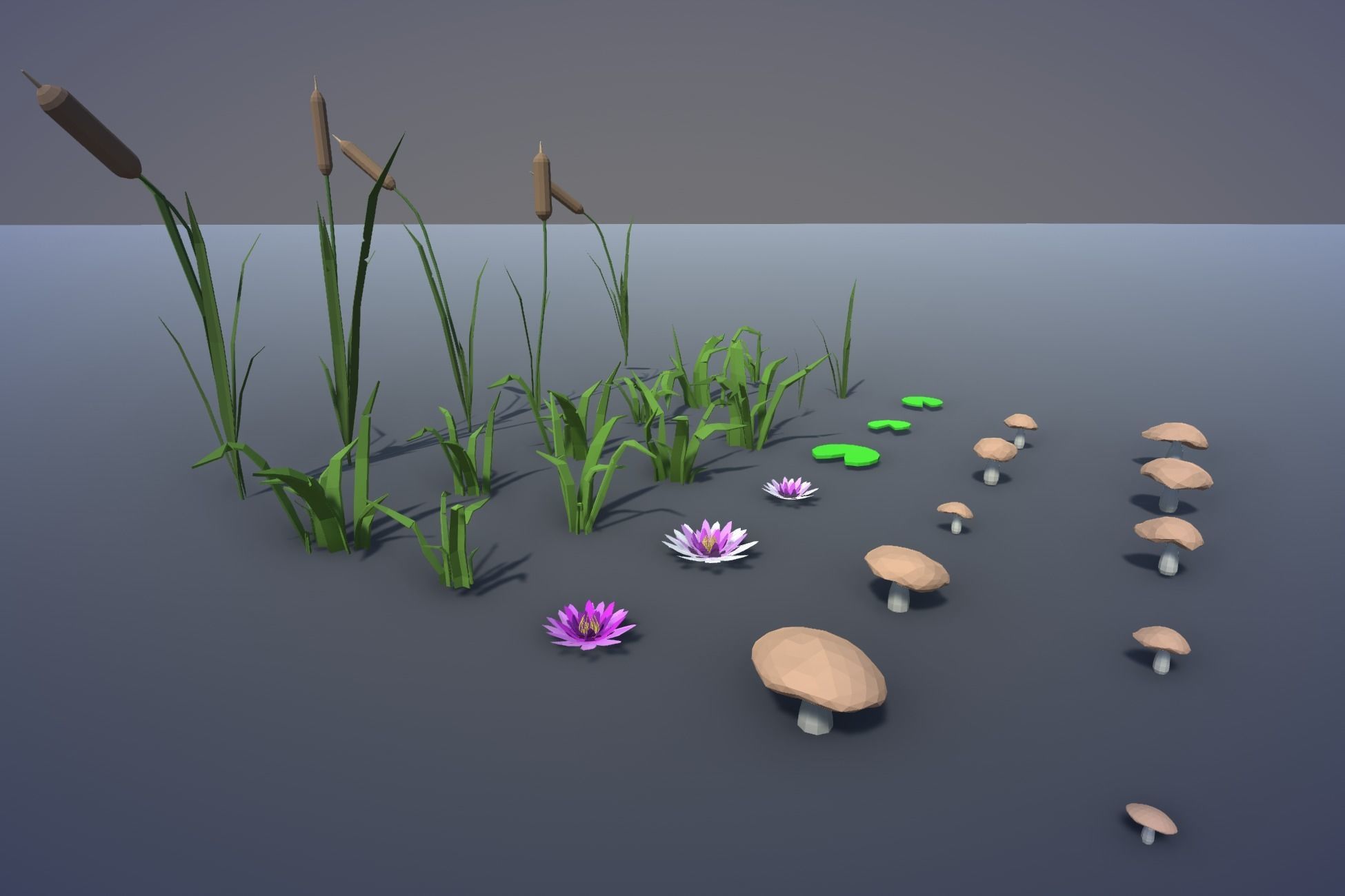 Low Poly Nature and Props Pack Low-poly 3D model_11