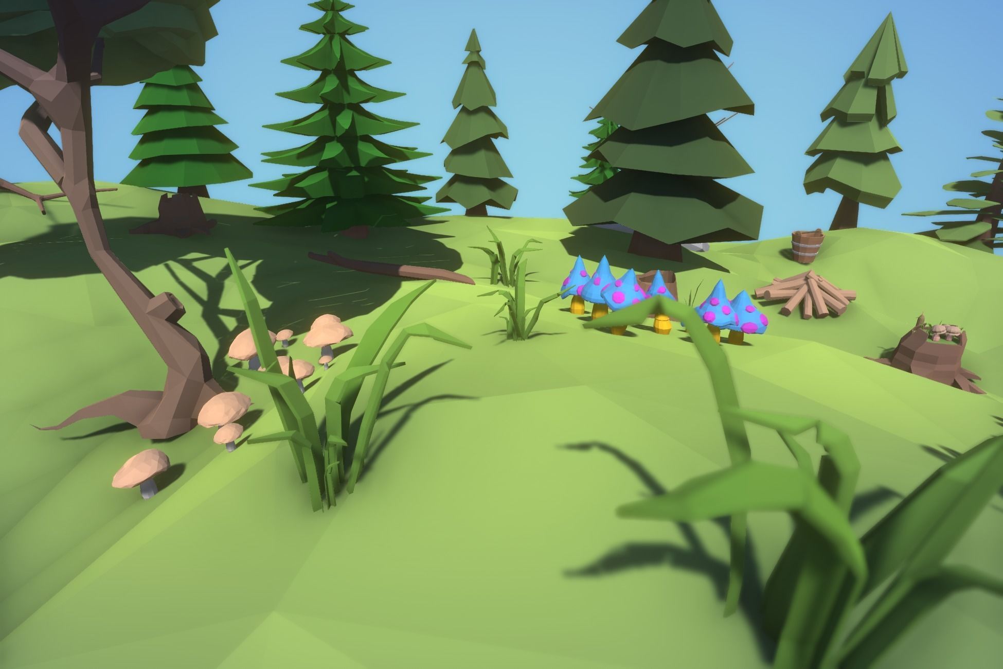 Low Poly Nature and Props Pack Low-poly 3D model_3