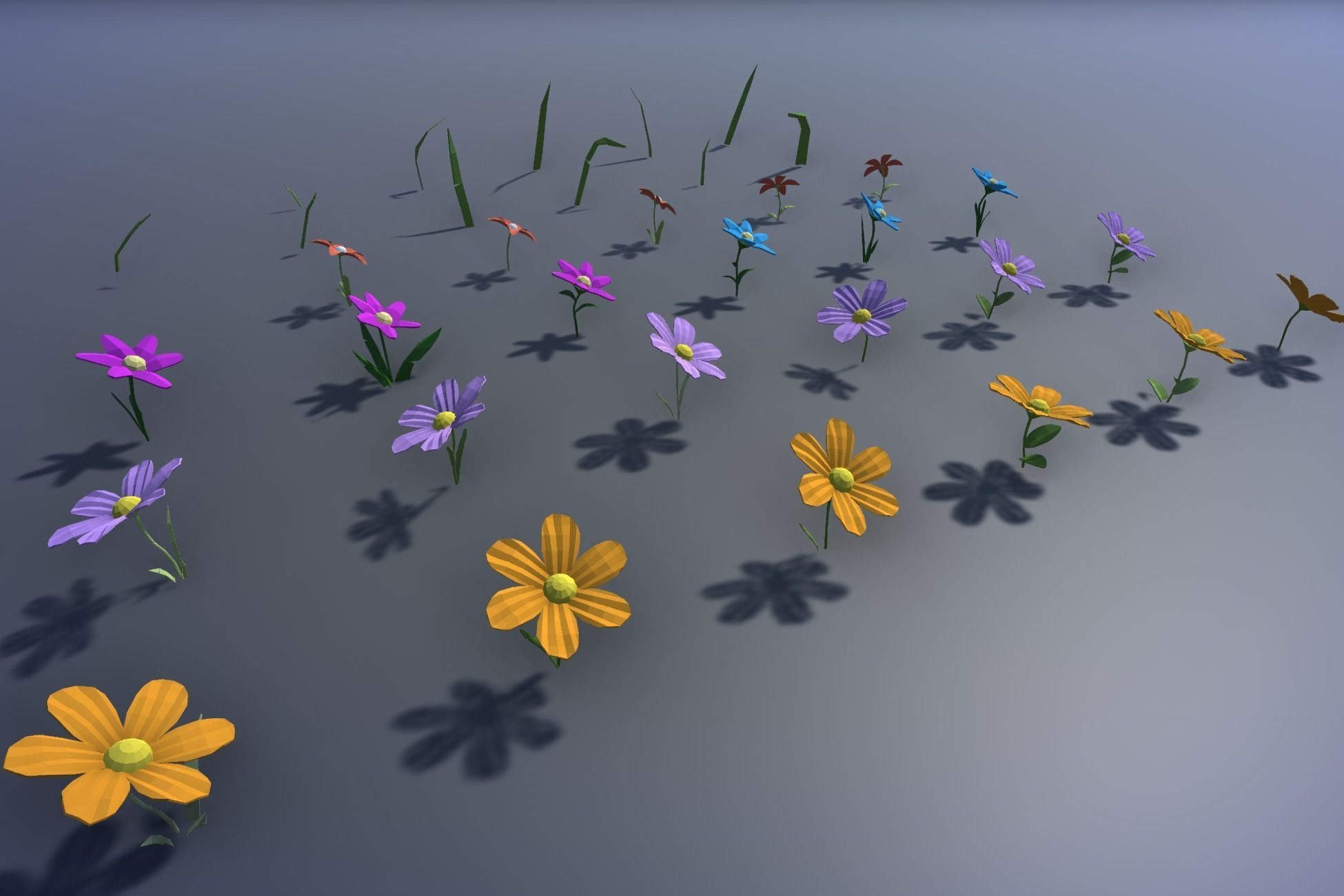Low Poly Nature and Props Pack Low-poly 3D model_13