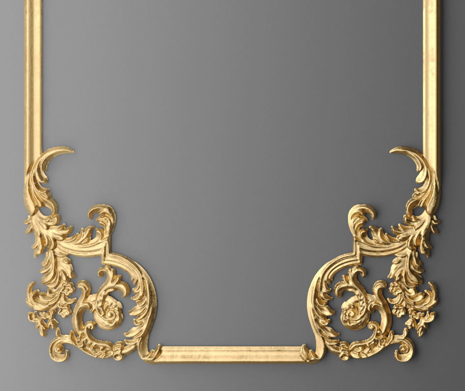 Frame molding 1 3D model_1