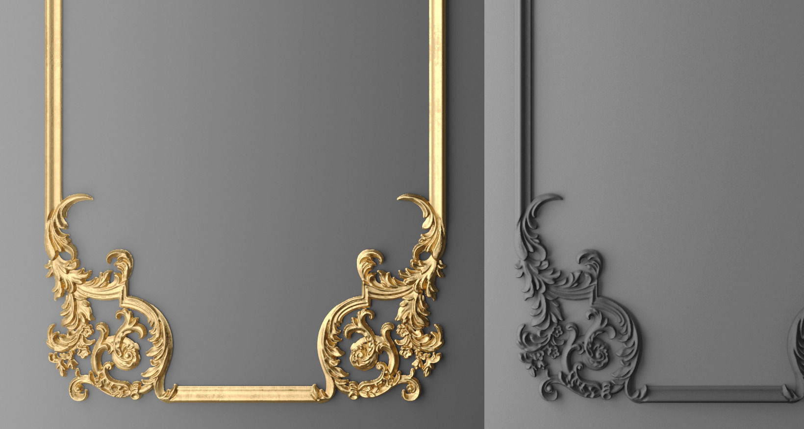 Frame molding 1 3D model_3