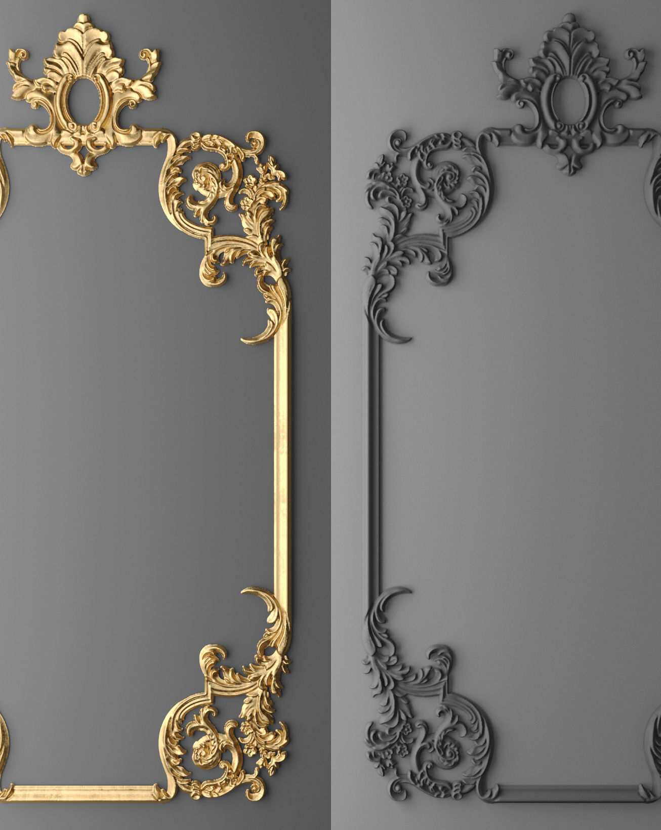 Frame molding 1 3D model_6