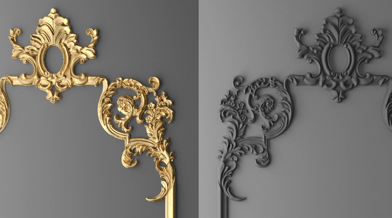 Frame molding 1 3D model_8