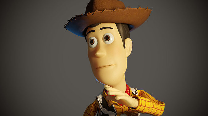 WUDY-008 Rigged Woody 3D model