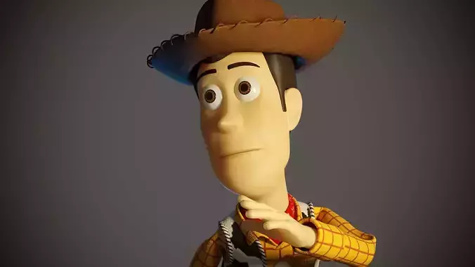 WUDY-008 Rigged Woody 3D model