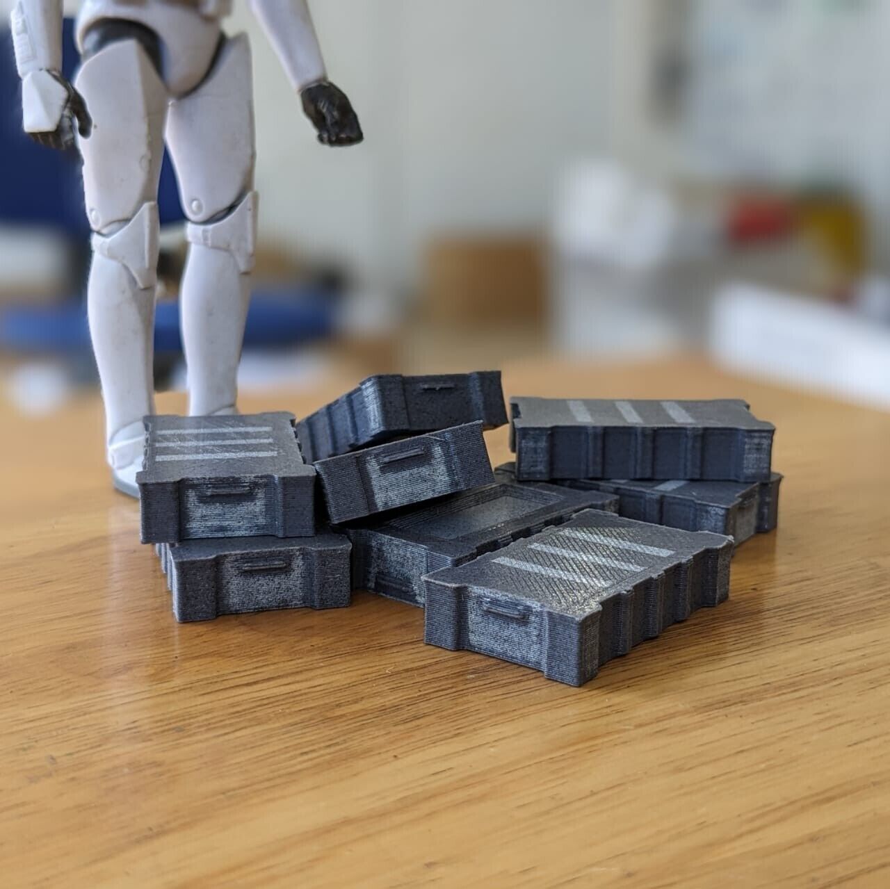 Death Star crate 1-6 scale Hottoys  Free 3D print model_25