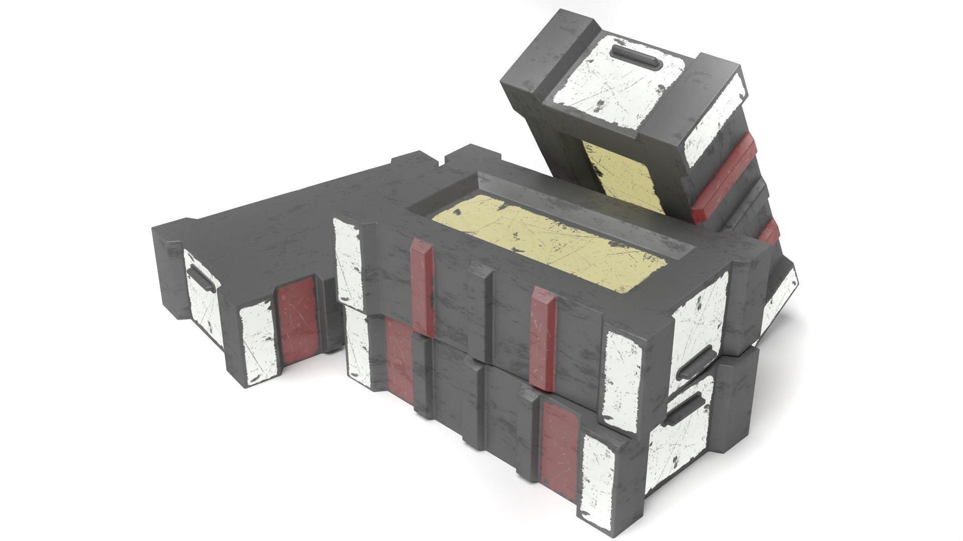 Death Star crate 1-18 scale Kenner Hasbro Free 3D print model_6