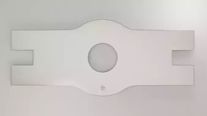 Steel plate 3D model