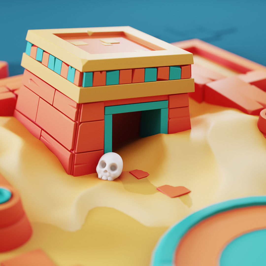 Full 3d blender Scene include lighting and Materials   3D model_1