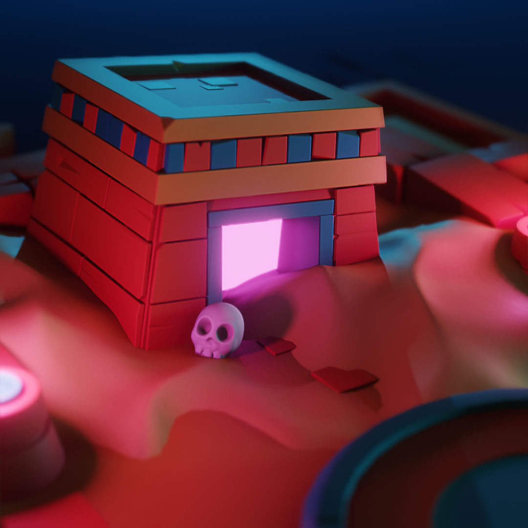 Full 3d blender Scene include lighting and Materials   3D model_2