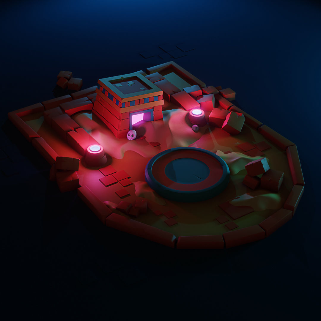 Full 3d blender Scene include lighting and Materials   3D model_3