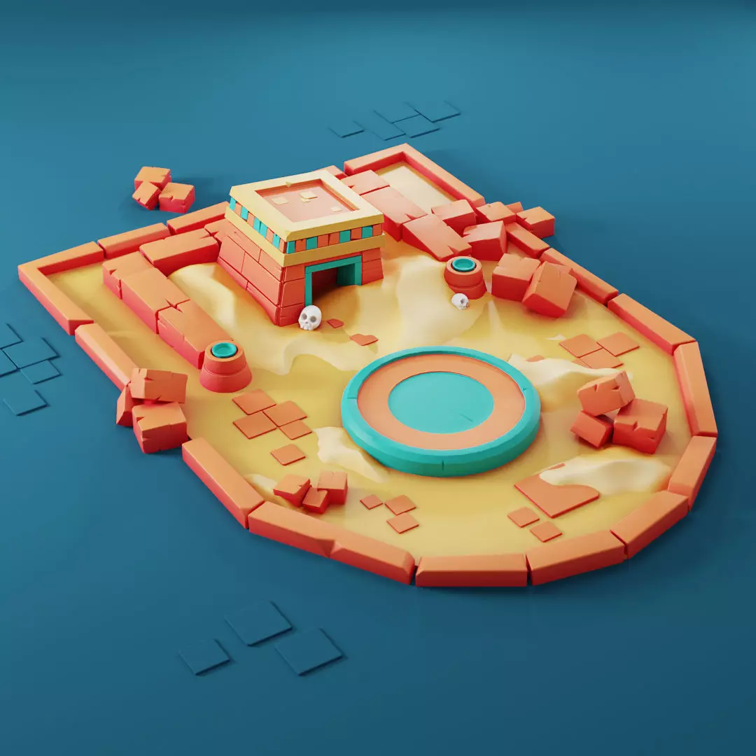 Full 3d blender Scene include lighting and Materials   3D model_0