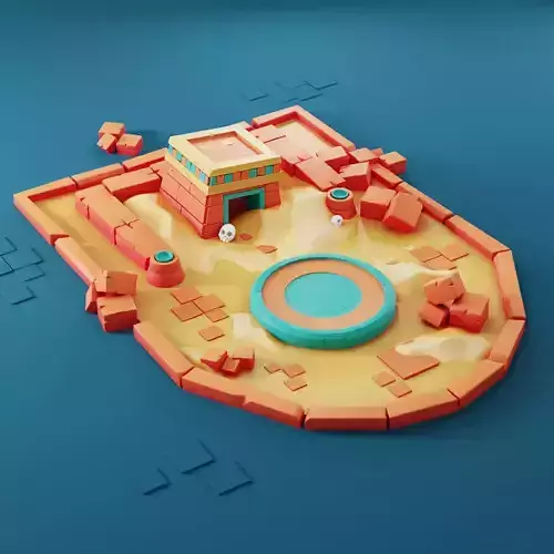 Full 3d blender Scene include lighting and Materials   3D model