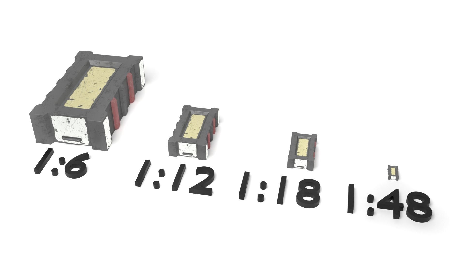 Death Star crate 1-48 scale Legion Free 3D print model_6