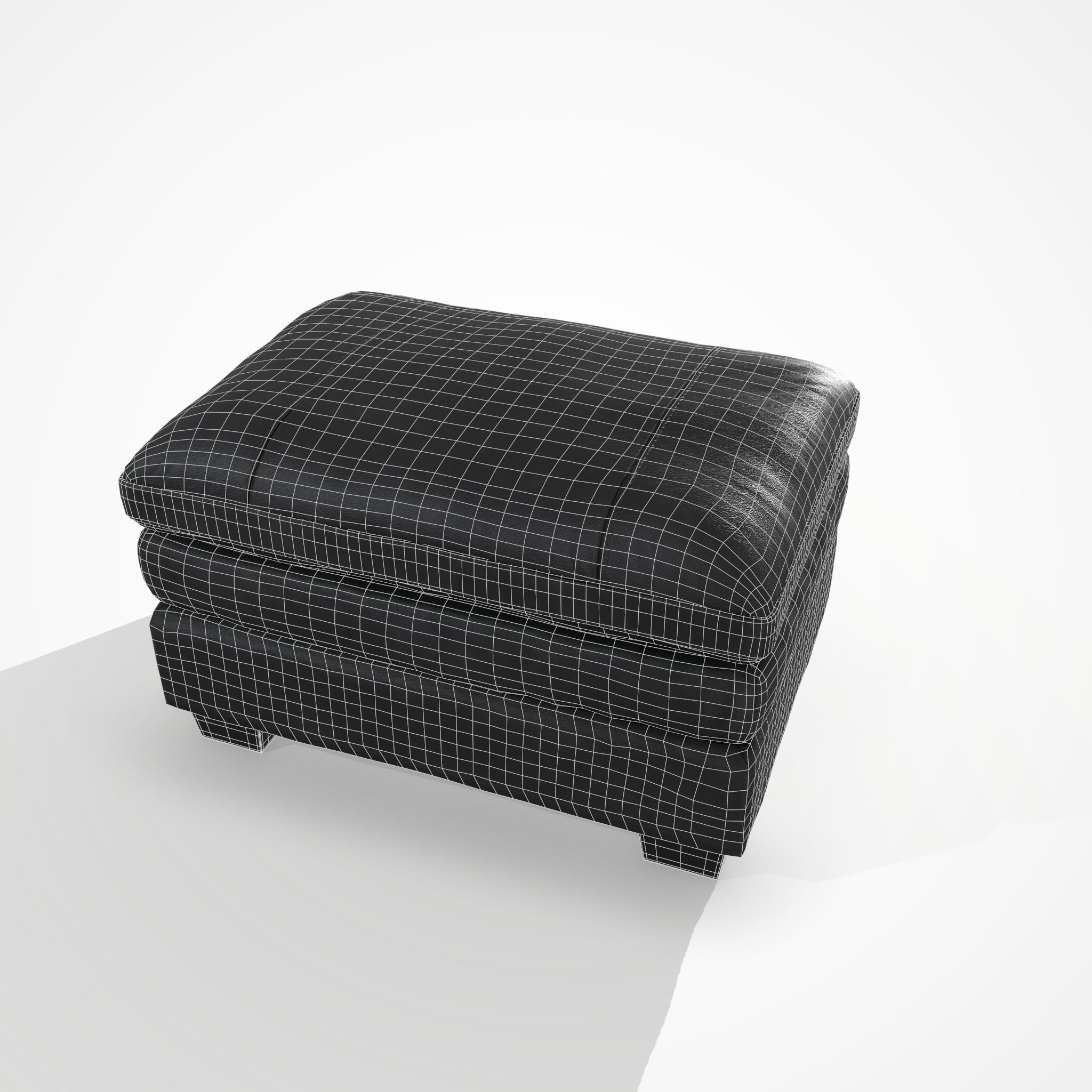 Gleason chair ottoman 3D model_4