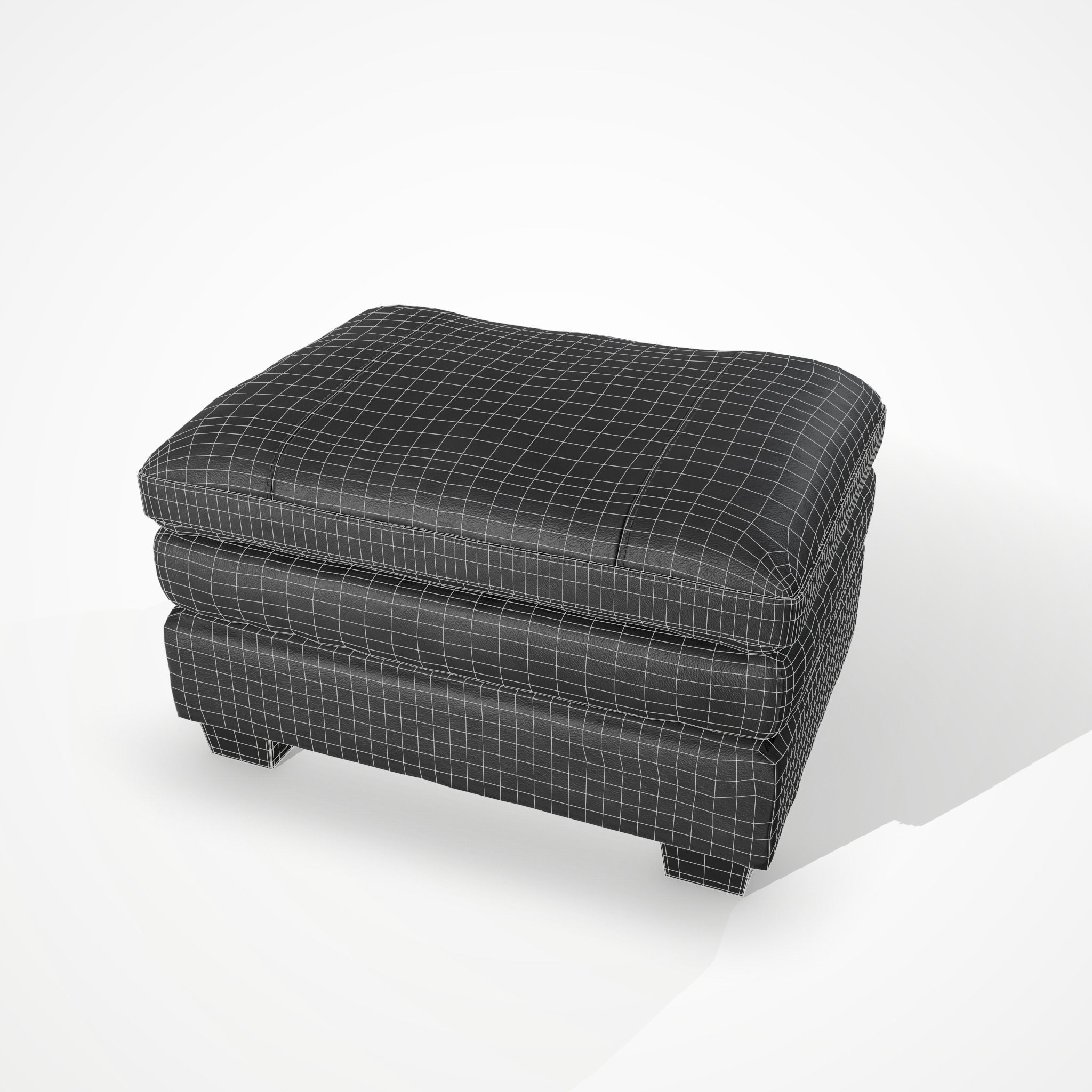 Gleason chair ottoman 3D model_3