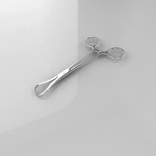 rigged Surgical Scissors 01 Low-poly 3D model