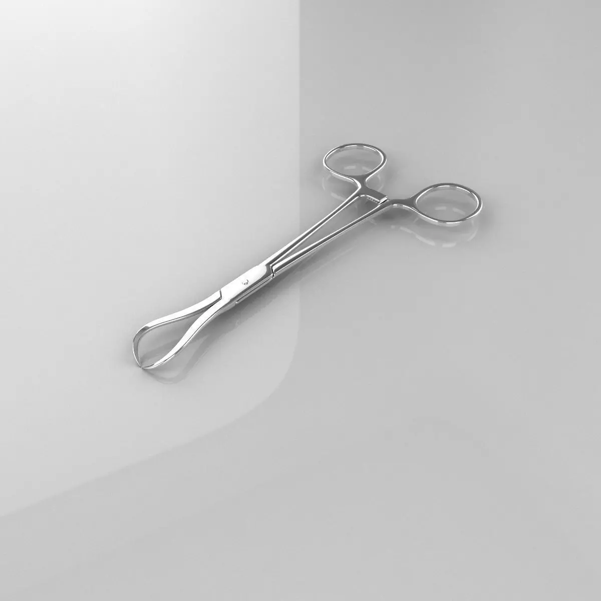 rigged Surgical Scissors 01 Low-poly 3D model_0